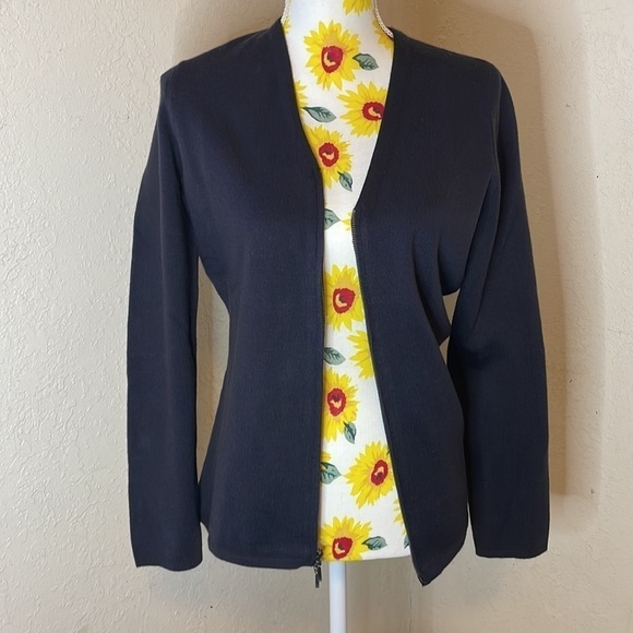 Land's End ~ XS ~ NWT ~ Knit Sweater with Zipper Front - Picture 2 of 8